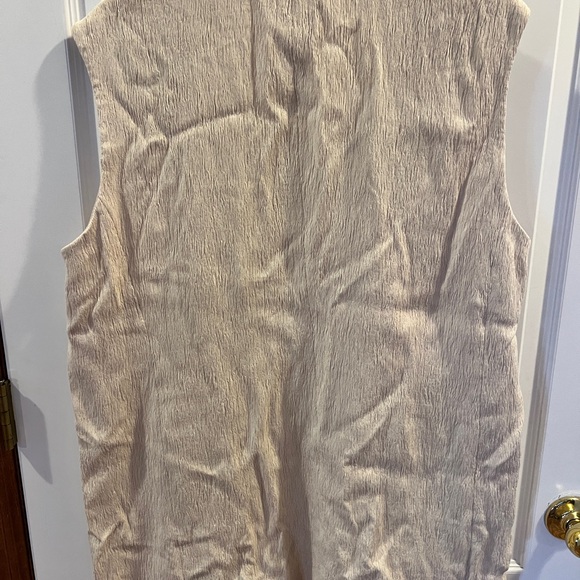Express NWT Women's Cream Oversized Sleeveless Jacket - Picture 8 of 8
